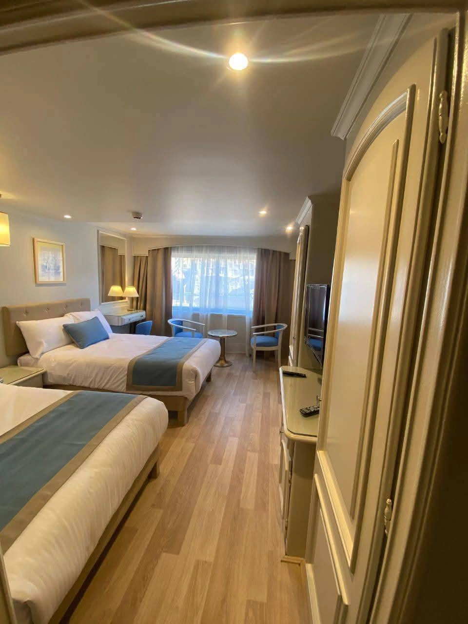 Cabin aboard the Queen Of Sheba Nile cruise